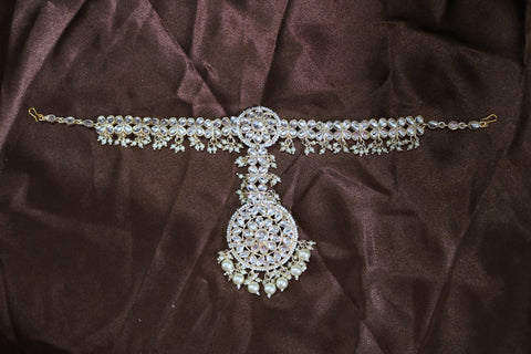 Pearl Sheeshphool Maang Tikka Hair Accessories For Women