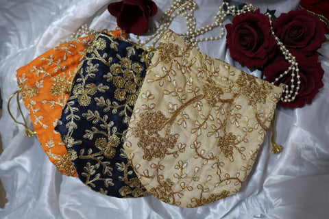 Handmade Embroidered Potli Bag