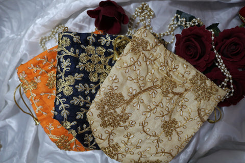 Handmade Embroidered Potli Bag