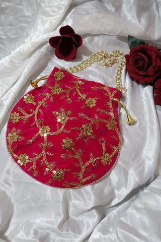Handmade Embroidered Traditional Potli Bag