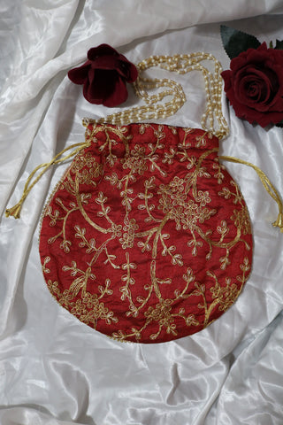 Handmade Embroidered Traditional Potli Bag