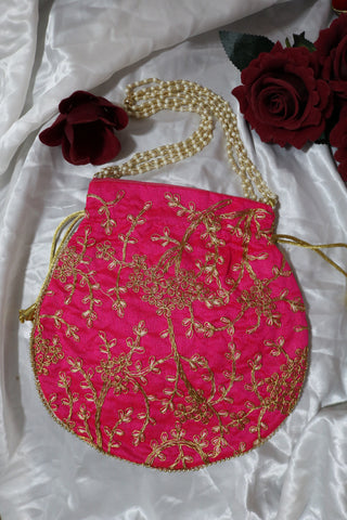Handmade Embroidered Traditional Potli Bag