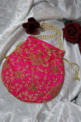 Handmade Embroidered Traditional Potli Bag