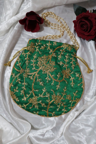 Handmade Embroidered Traditional Potli Bag
