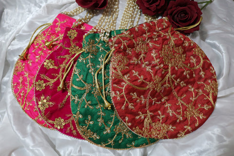Handmade Embroidered Traditional Potli Bag