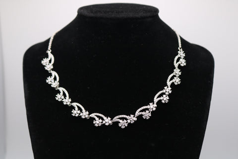 Silver-plated Choker Necklace Set