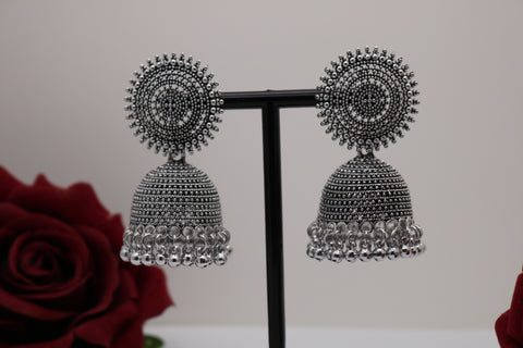Traditional Silver Jhumki Earring