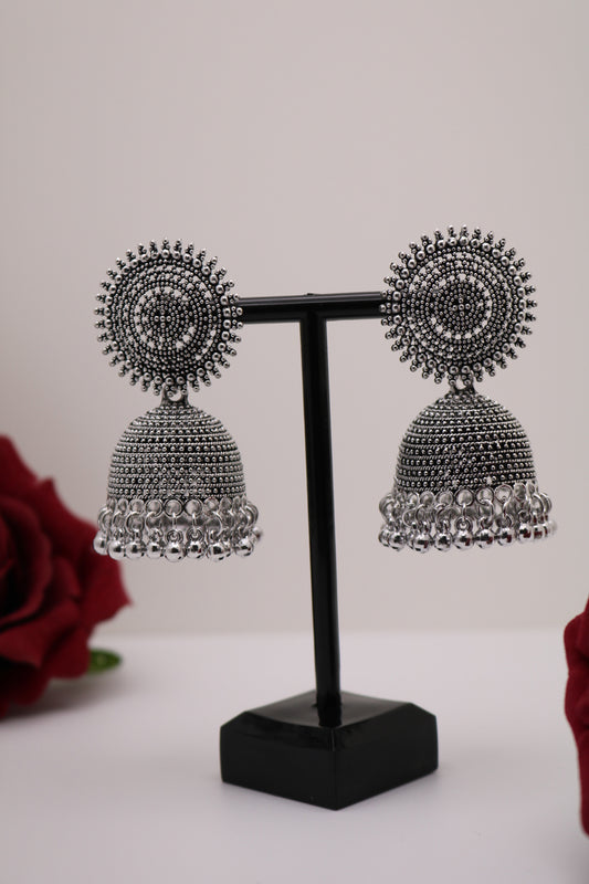 Traditional Silver Jhumki Earring