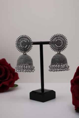 Traditional Silver Jhumki Earring