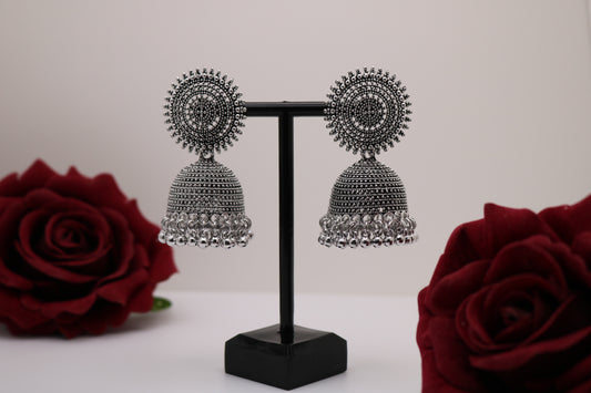 Traditional Silver Jhumki Earring