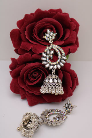 Traditional Oxidized Dangle Jhumka Earring