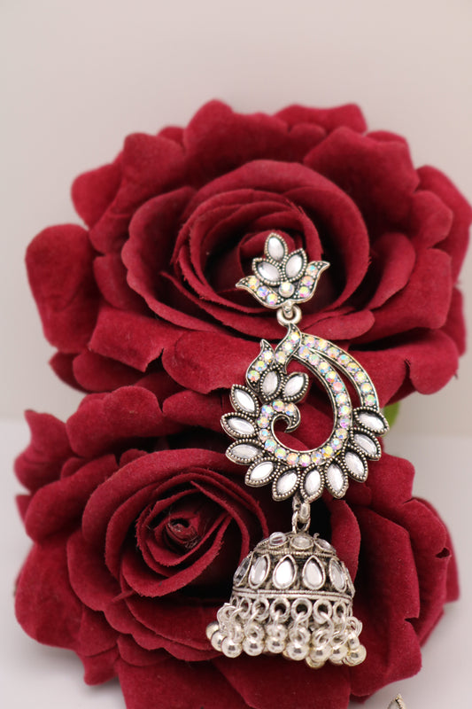 Traditional Oxidized Dangle Jhumka Earring