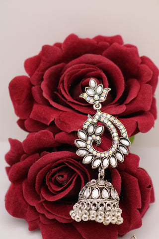 Traditional Oxidized Dangle Jhumka Earring