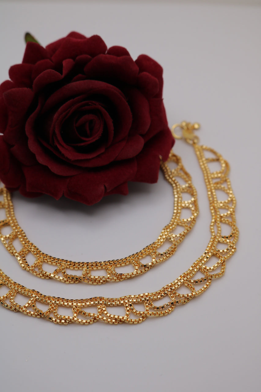 Gold-Plated Anklet / Payal – Elegant Traditional Foot Jewelry