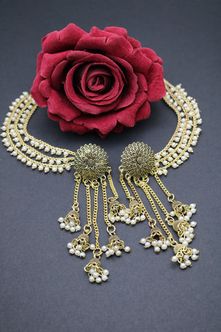 Traditional Bahubali Earrings – Gold-Plated Elegant Ethnic Jewelry