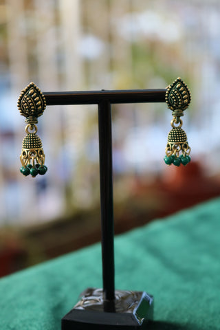 Round Bell Tassel Hollow Jhumka Earrings for Women – Stylish Ethnic Statement Jewelry