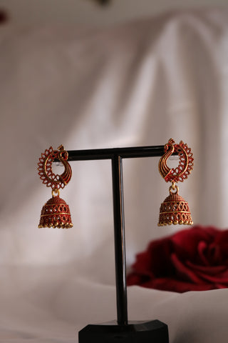Traditional Peacock Earrings – Elegant Ethnic Jewelry for Women
