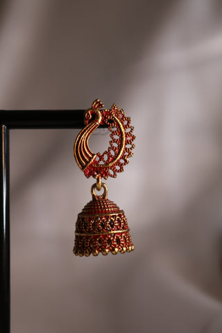 Traditional Peacock Earrings – Elegant Ethnic Jewelry for Women