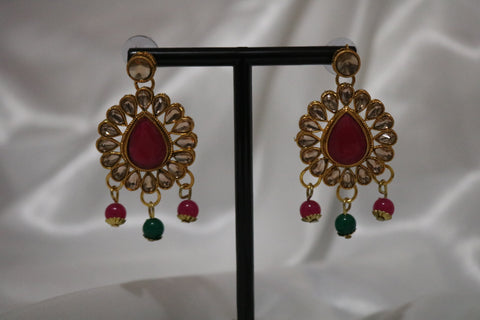 Multi-Color Kundan Choker Jewelry Set Ethnic Indian Traditional